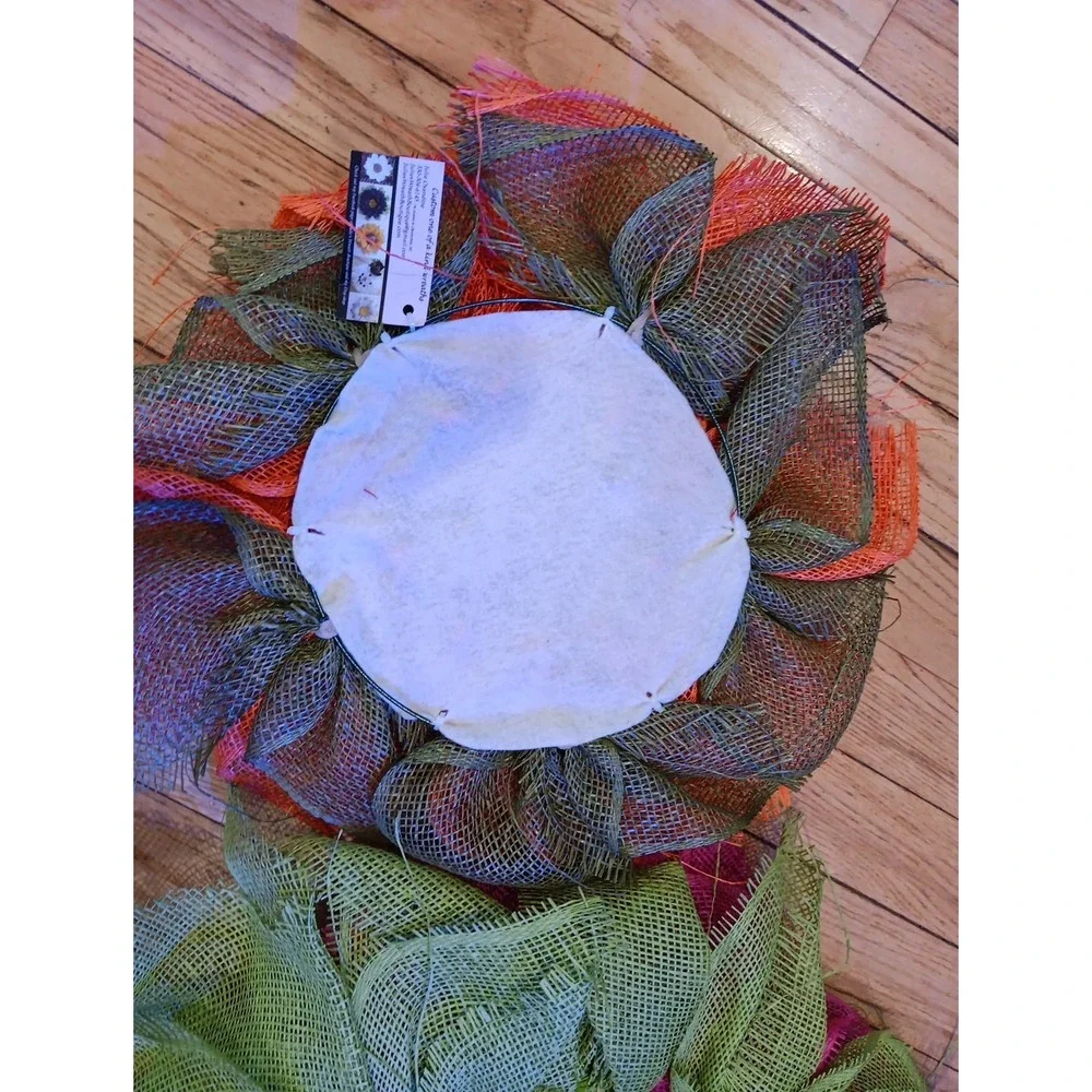 2 DIY Handmade Mesh Wreaths For Door Deco Mesh All‎ Seasons You Finish